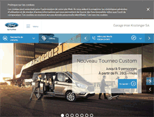 Tablet Screenshot of garageinter.ch